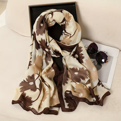 Bohemia Print Cotton Linen Scarf Geometric Flower Tassel Shawl