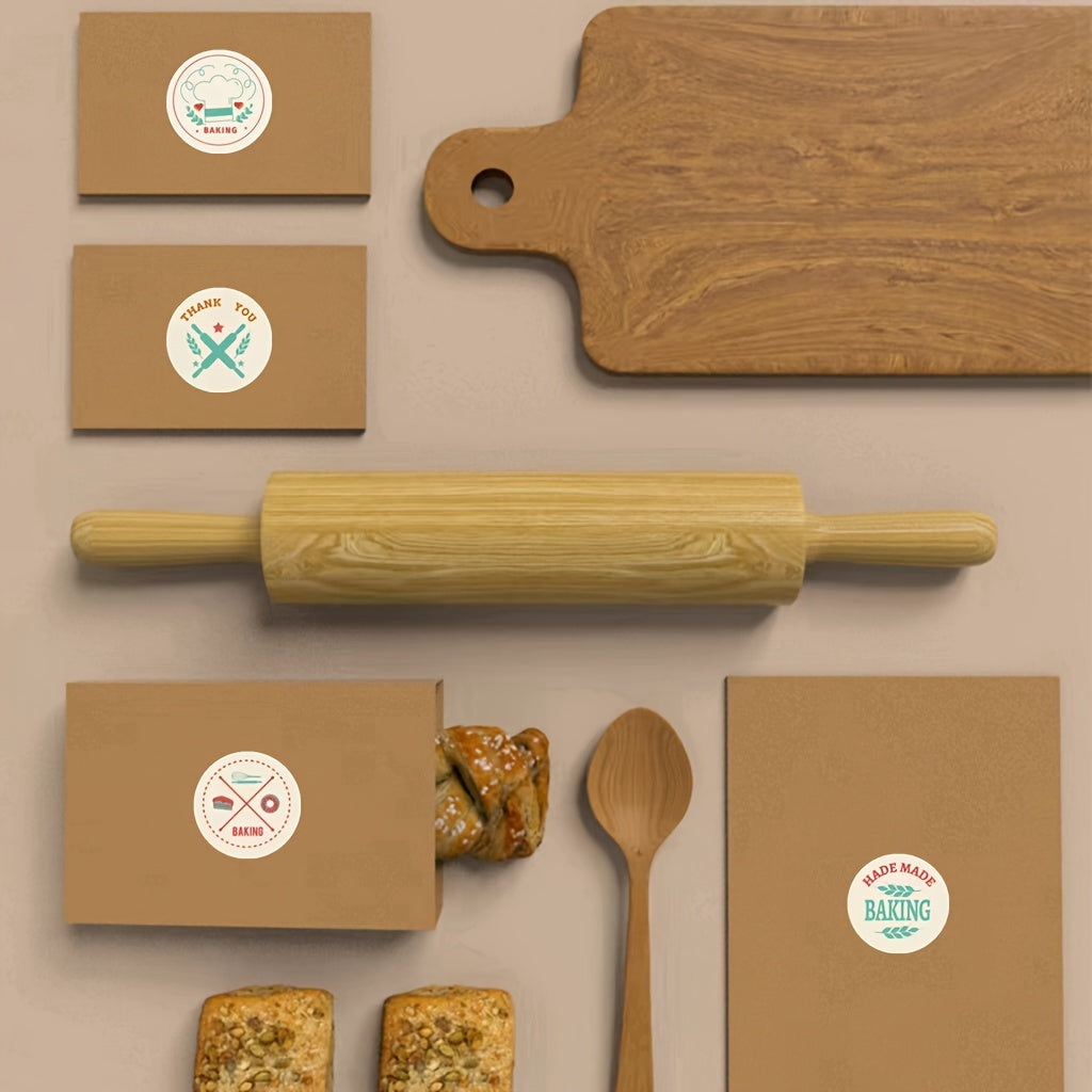 500pcs Bakery Thank You Stickers For Baking Packaging