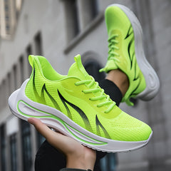 Women's Lace-up Outdoor Mesh Sneakers Soft Sole Running Shoes