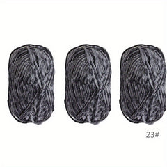 3pcs Soft Chenille Yarn for Knitting Crochet DIY Craft