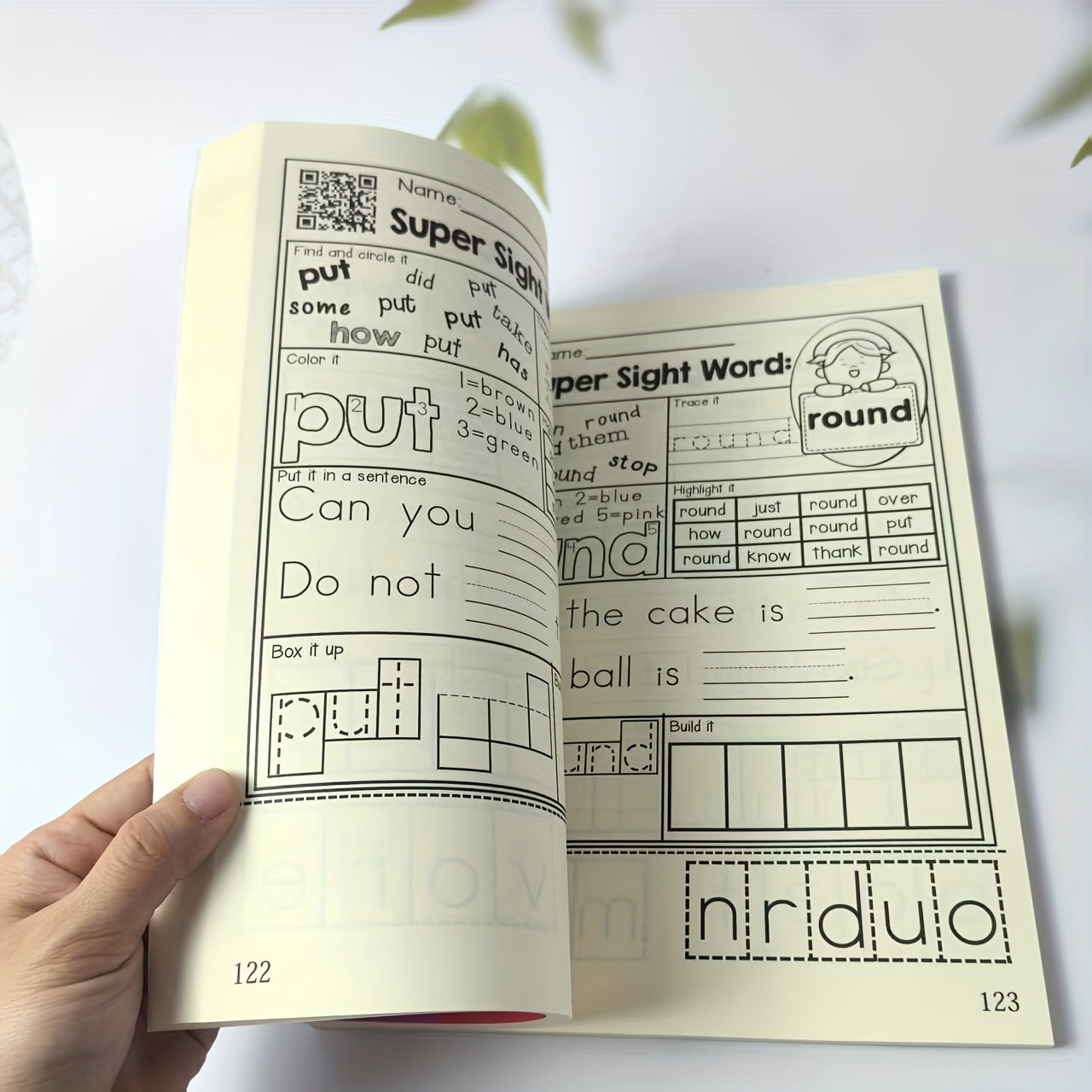 Sight Word Workbook - 220 Reading Exercises