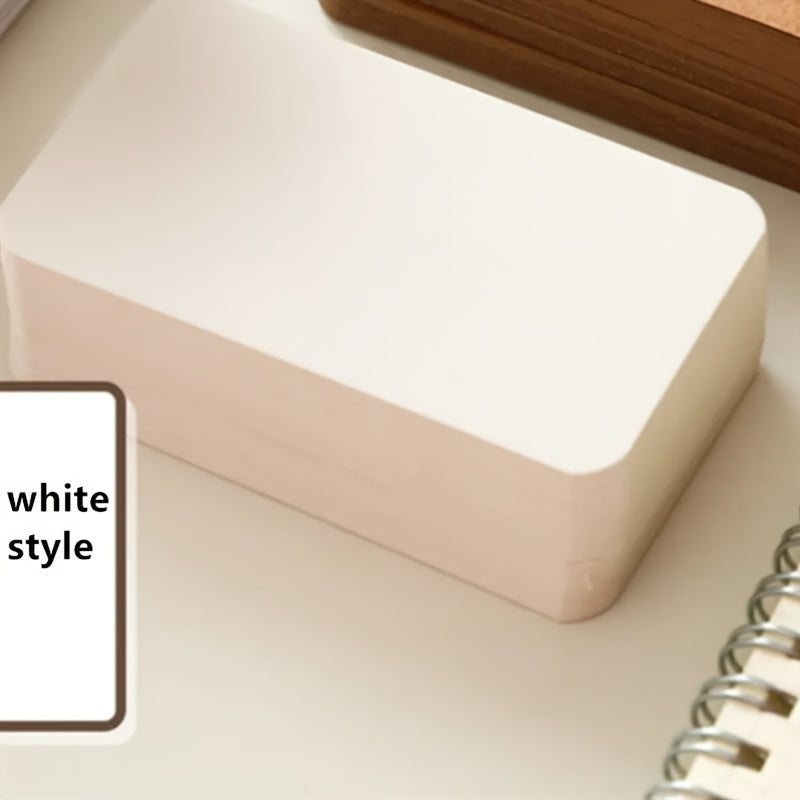 100 Blank Double Sided Word Card Business Message DIY Gift Note Paper