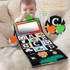 Baby Floor Mirror Toy Teether Sensory Development Crawl Toy