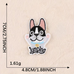 6pcs Boys Cartoon Cat Dog Embroidery DIY Patch for Clothes Backpack Hat