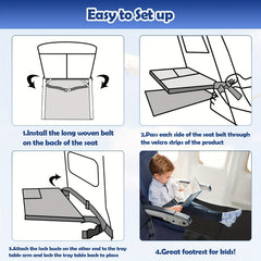 Portable Child Airplane Hammock Toddler Travel Bed