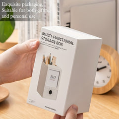 1pc Desk Calendar Note Storage Box Pen Holder Year School