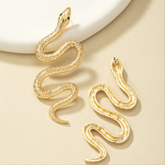 Snake Party Earrings 14K Plated Jewelry For Women Girls