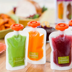 Household Kitchen Dispenser for Fruit Purees with Food Preservation Bags