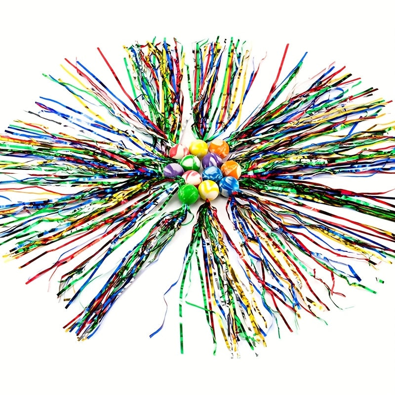 Colorful Streamer Pop Ball Fun Toy Parent Kid Interactive Surprise Gift