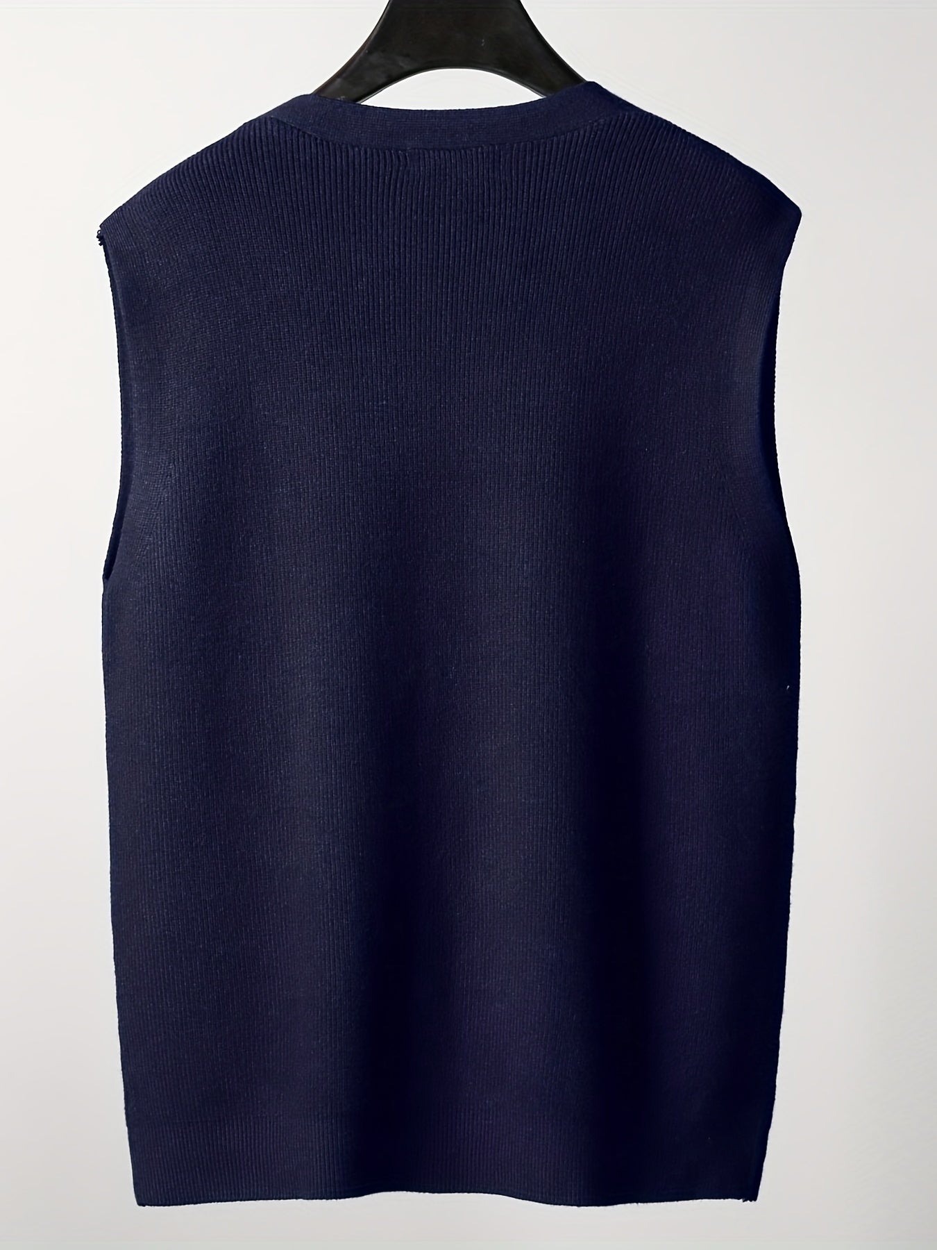 Men's V Neck Button Up Cardigan Vest for Fall Winter