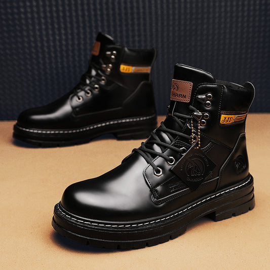 Men's High Cut Lace Boots for Winter