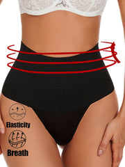 High Waist Shaping Thongs Tummy Control Compression Panties