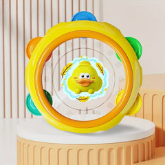 Duck Shaker Rattle Toy with Mirror Sensory Balls Sand Mound Playset