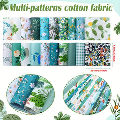 40pcs Floral Printed Quilting Fabric Cotton Craft DIY Doll Clothes Fabric