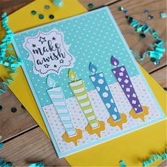 1pc Birthday Candle Metal Cutting Dies for DIY Card Making