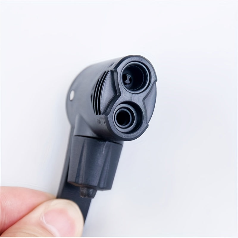 Bike Pump Nozzle Adapter Double Head Valve Converter Accessories