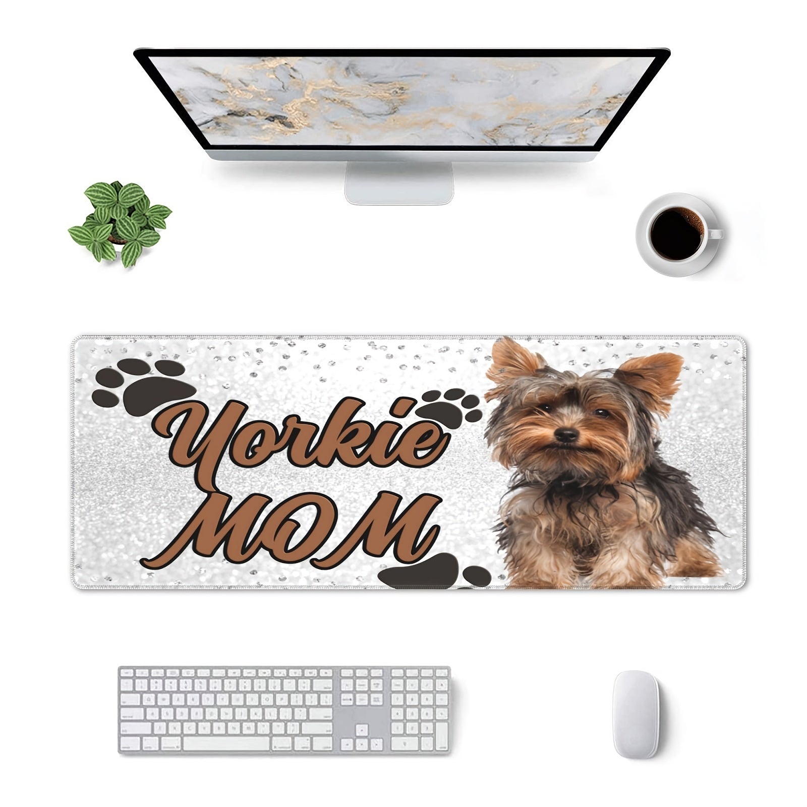 Dog Mom Gaming Mouse Pad - Non Slip Rubber Base