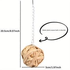 Interactive Pet Hanging Grass Ball for Hamsters