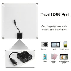 1pc 30W Solar Panel Kit Charge Car Yacht RV Boat & More