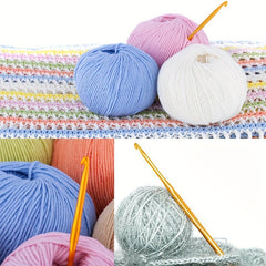 30pcs Crochet Needle Set: 10 Hooks, 10 Knitting Needles, Accessories