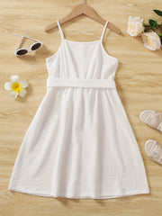 Girls Striped Sundress Spaghetti Strap Cami Dress For Party Vacation