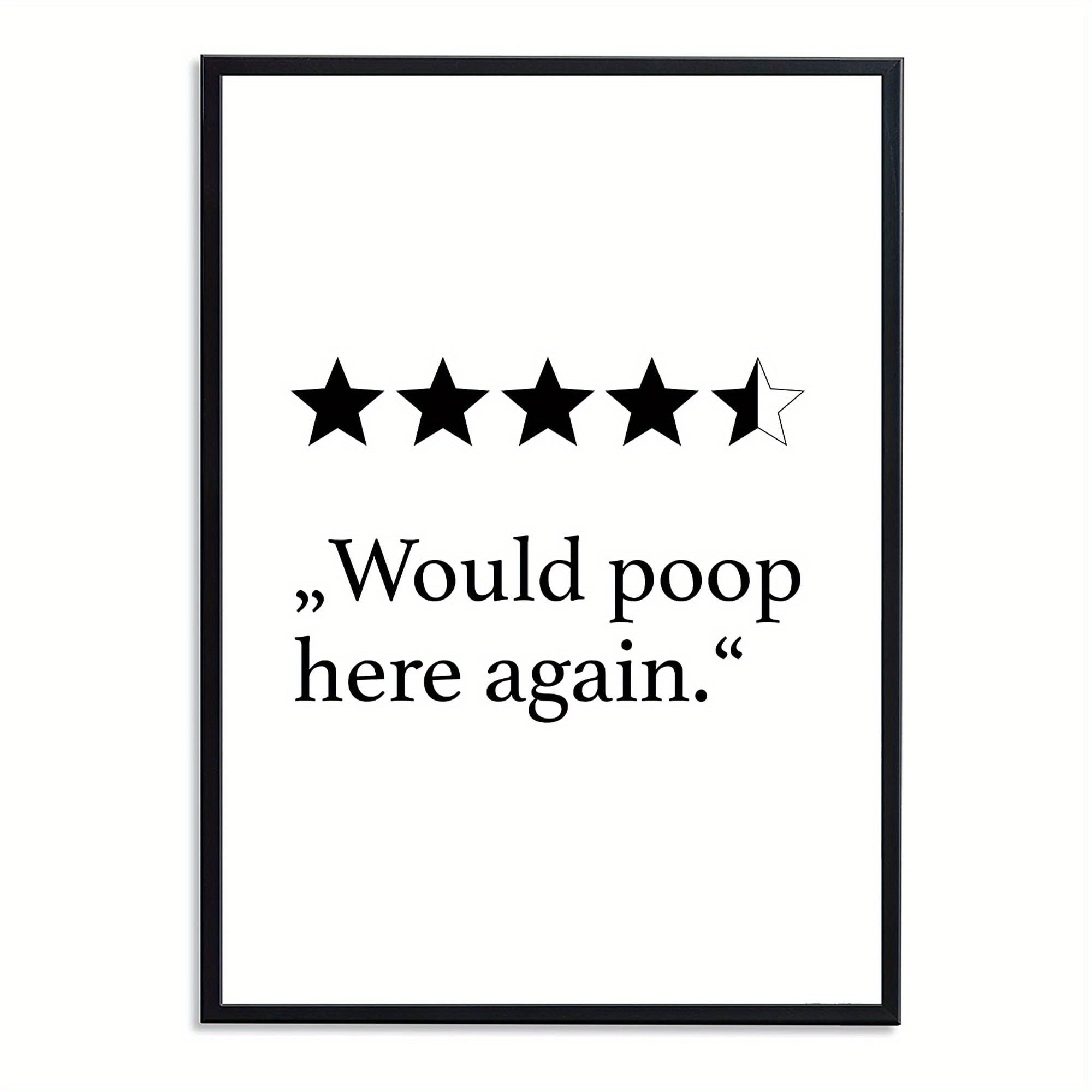 1 Pc Poster Bathroom Decoration High Art Print Wall Pictures