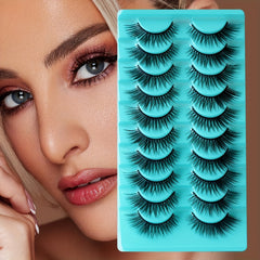 10 Pairs Mink Lashes Fluffy Soft Wispy Natural Cross Eyelash Extension