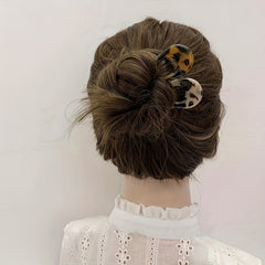 Vintage Chinese Style Acetate U-Shaped Hairpin Women Hair Accessories