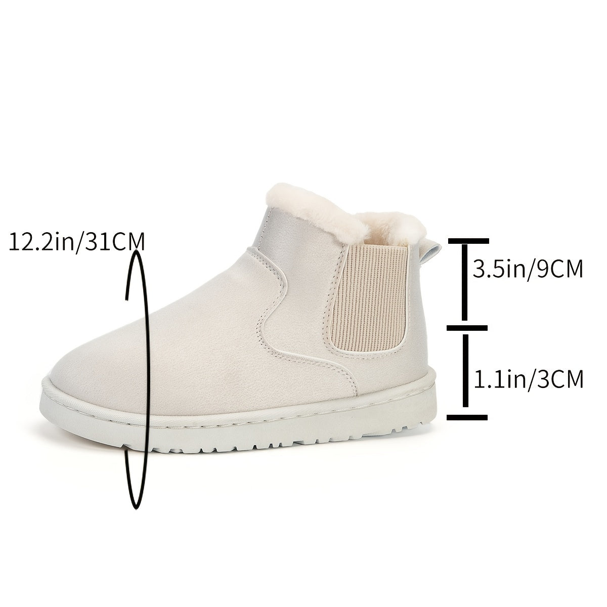 Women's Plush Slip On Snow Boots