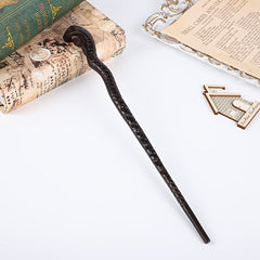 Hand Carved Wizard Staff - Halloween Party Accessory