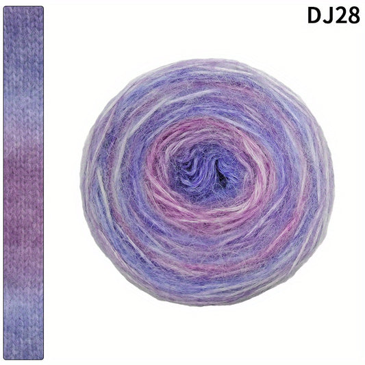 Gradient Spray Wool Thick Thread for Scarves Hats Clothing