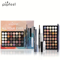 40-Color Eyeshadow Palette Set with Brushes for Stunning Makeup