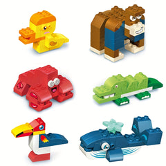 Animal Large Block Building Set Educational Toy