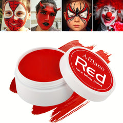 Red Cream Face Body Paint Halloween Makeup Clown Devil Red