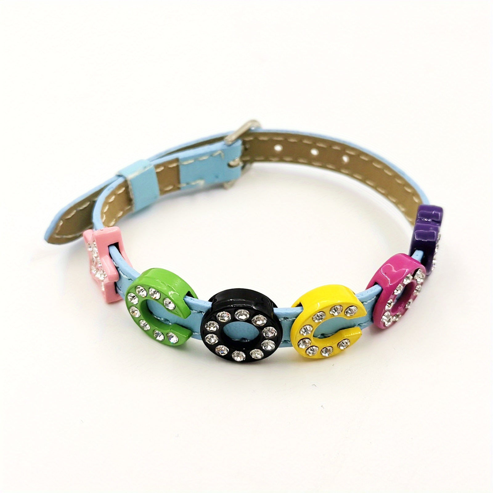 Personalized Pet Memorial Bracelet with Rhinestones