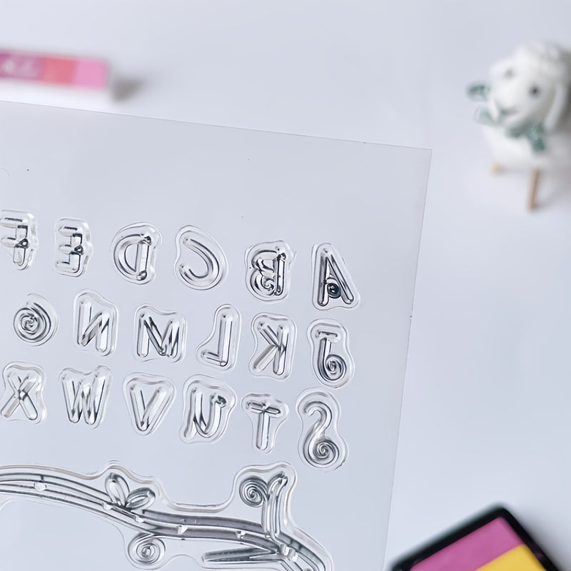Stamp DIY Letter Silicone Clear Stamp For Card Making Decoration