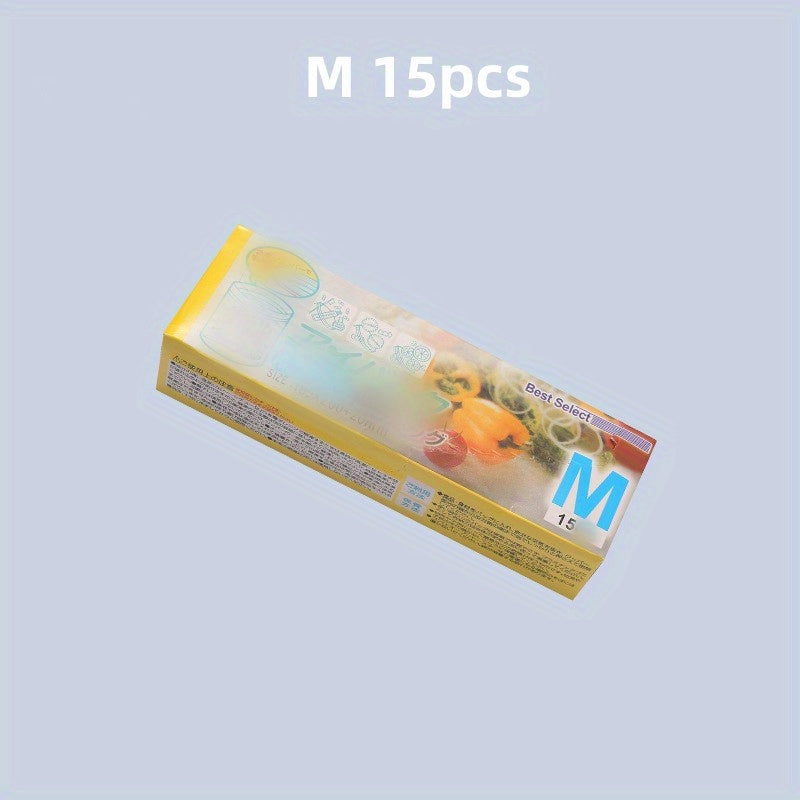 3pcs Clear Food Sealed Storage Bag Reusable Leakproof Vegetable And Fruit Fresh