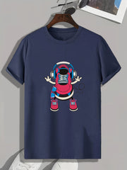 Cool Sneaker Print Men's Graphic Tee for Summer