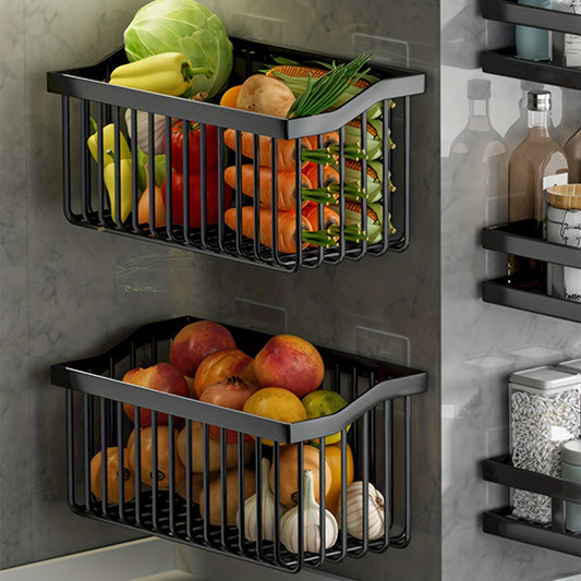 Fruit And Vegetable Basket Wall Mounted Storage Baskets Kitchen Storage