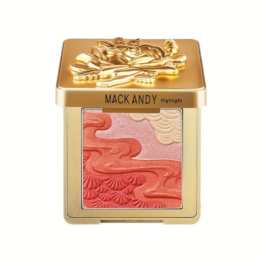 Shimmering Blush Palette for Contouring Highlighting 10g