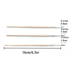 10pcs Ultra Fine Nylon Line Drawing Pens with Wooden Handles