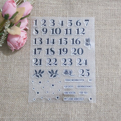 Digital Leaf DIY Cartoon Transparent Stamp