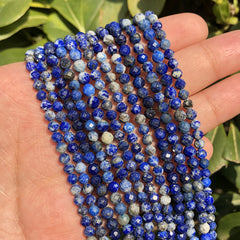 Lapis Lazuli Faceted Stone Beads 2-4mm 15inch