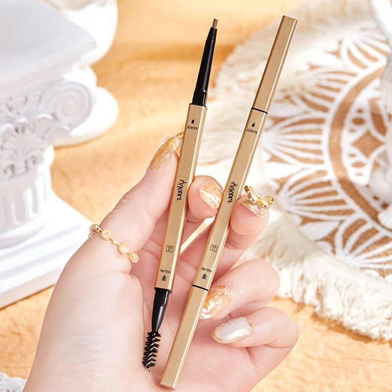 Coffee Brown Eyebrow Pen Matte Finish Fine Nib Bronzing