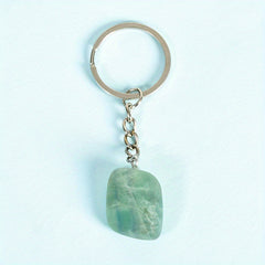 Natural Stone Healing Crystal Agate Keychain Pendant Bag Buckle Key Chain