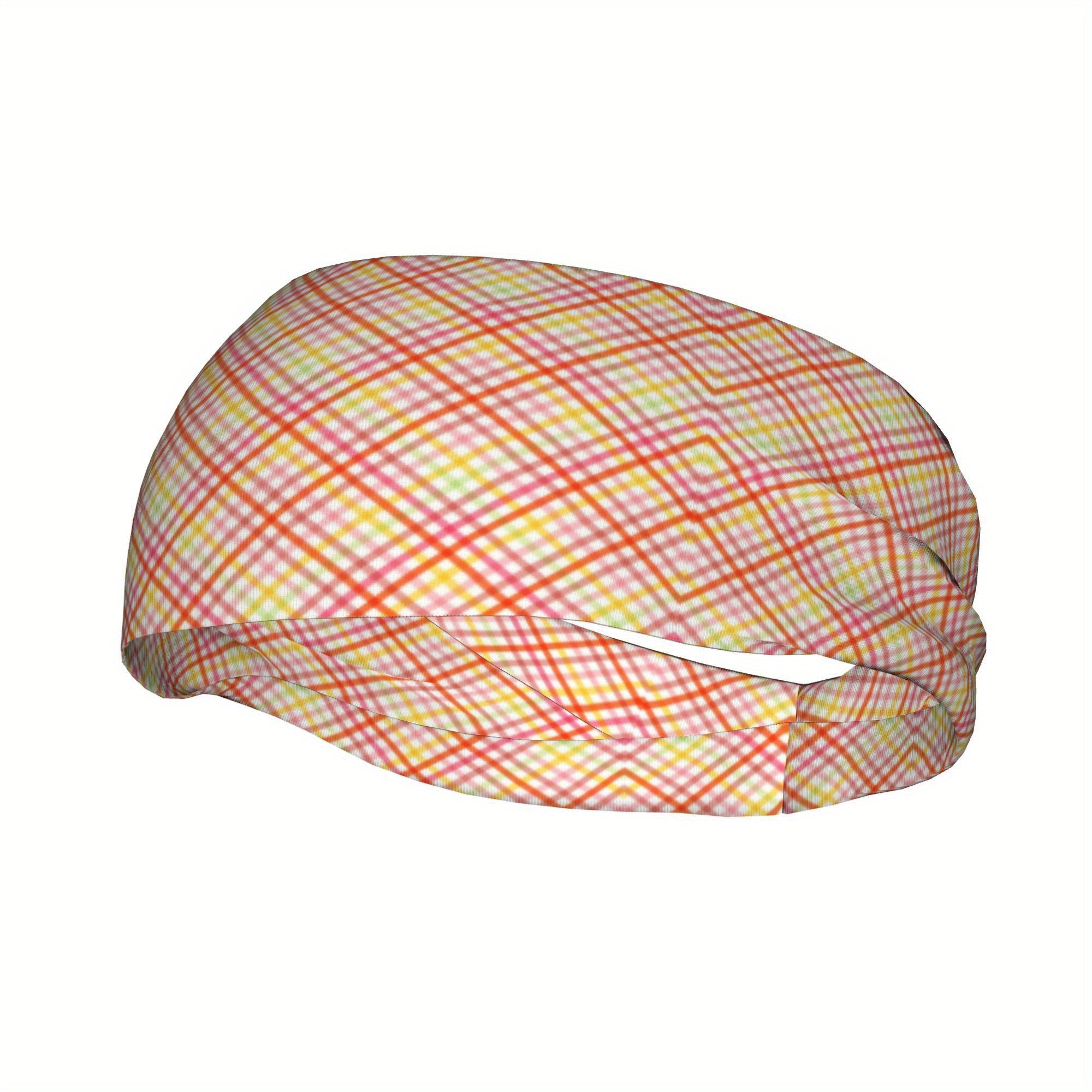 Vintage Plaid Headband for Sport & Casual Outfits