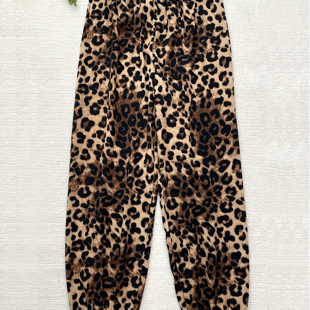 Leopard Print Harem Pants for Women