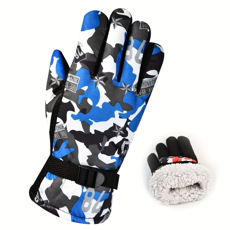 Warm Waterproof Winter Gloves for Outdoor Activities