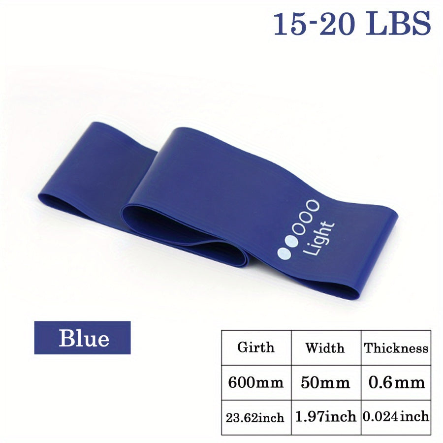 Yoga Resistance Belt for Leg Thigh Hip Arm Training Elastic Tpe Pilates