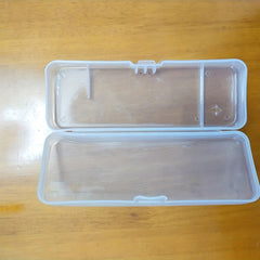 Eco Friendly Men's Shaver Storage Box Transparent Plastic Case for Razors